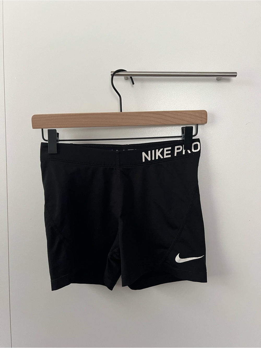 CLASSIC Nike Black' Training Shorts with White Logo